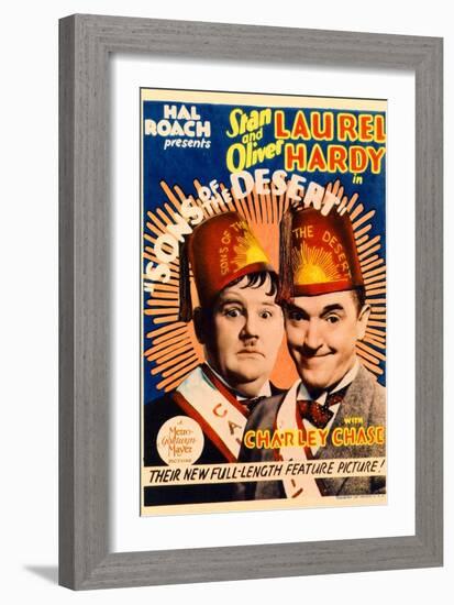 Sons of the Desert, Oliver Hardy, Stan Laurel, 1933-null-Framed Art Print