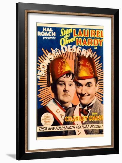 Sons of the Desert, Oliver Hardy, Stan Laurel, 1933-null-Framed Art Print