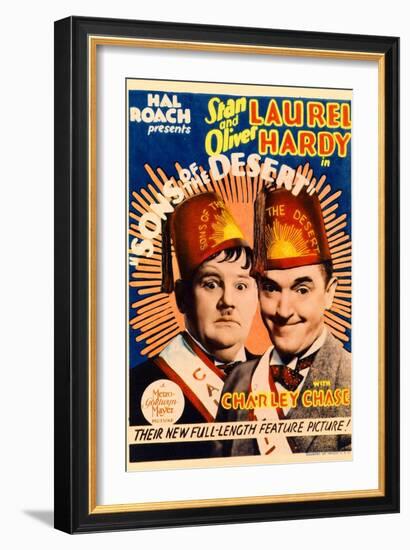 Sons of the Desert, Oliver Hardy, Stan Laurel, 1933-null-Framed Art Print