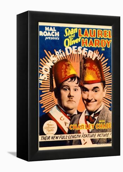 Sons of the Desert, Oliver Hardy, Stan Laurel, 1933-null-Framed Stretched Canvas