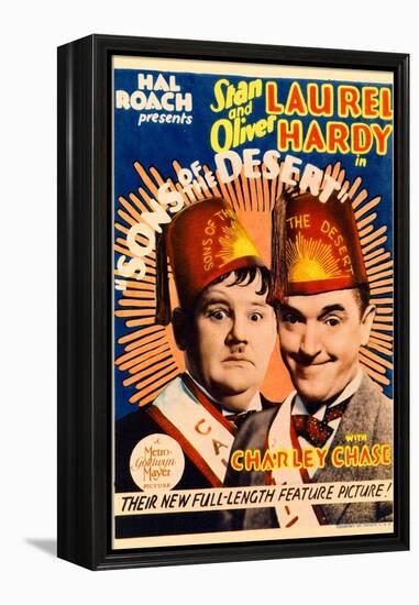 Sons of the Desert, Oliver Hardy, Stan Laurel, 1933-null-Framed Stretched Canvas