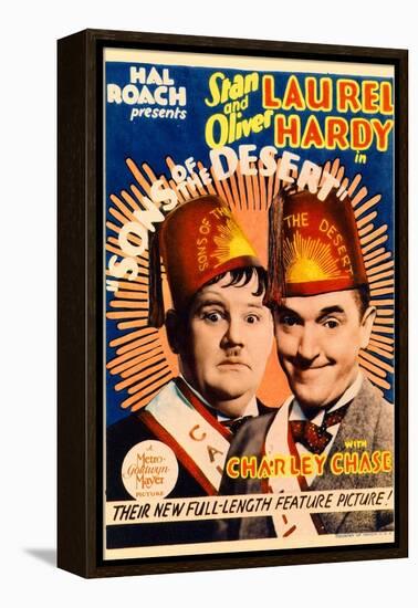 Sons of the Desert, Oliver Hardy, Stan Laurel, 1933-null-Framed Stretched Canvas
