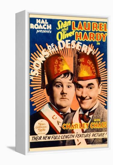 Sons of the Desert, Oliver Hardy, Stan Laurel, 1933-null-Framed Stretched Canvas