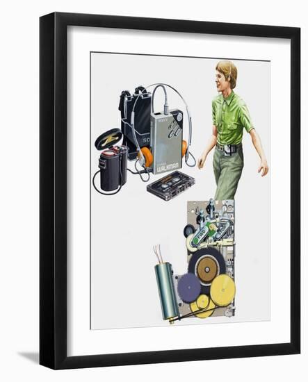 Sony Walkman-John Keay-Framed Giclee Print