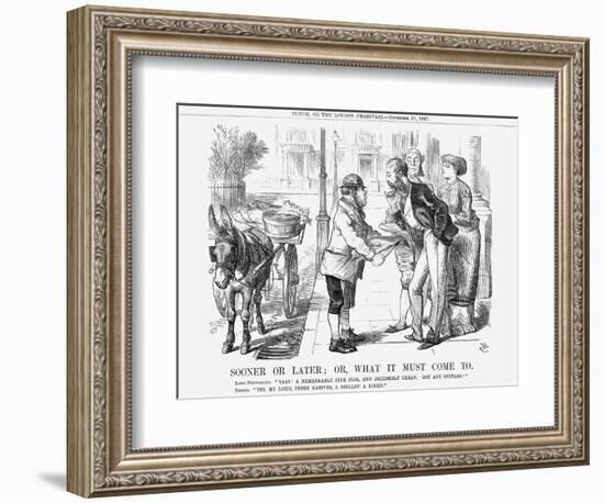 Sooner or Later; Or, What it Must Come To, 1867-John Tenniel-Framed Giclee Print