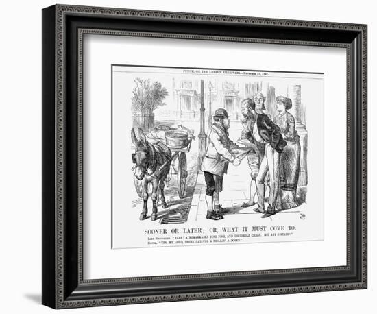 Sooner or Later; Or, What it Must Come To, 1867-John Tenniel-Framed Giclee Print