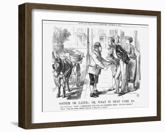 Sooner or Later; Or, What it Must Come To, 1867-John Tenniel-Framed Giclee Print