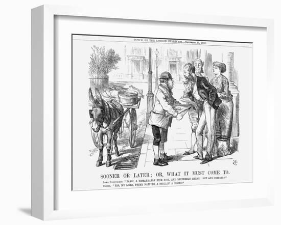 Sooner or Later; Or, What it Must Come To, 1867-John Tenniel-Framed Giclee Print