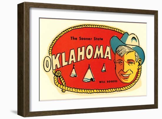 Sooner State, Will Rogers, Oklahoma-null-Framed Art Print