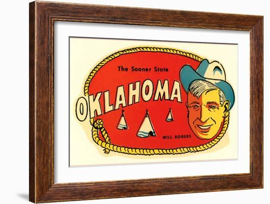 Sooner State, Will Rogers, Oklahoma-null-Framed Art Print