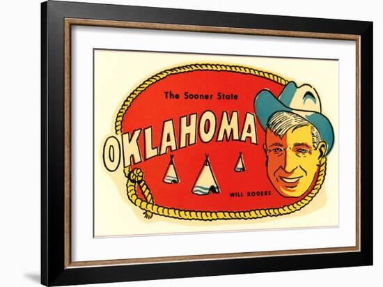 Sooner State, Will Rogers, Oklahoma-null-Framed Art Print