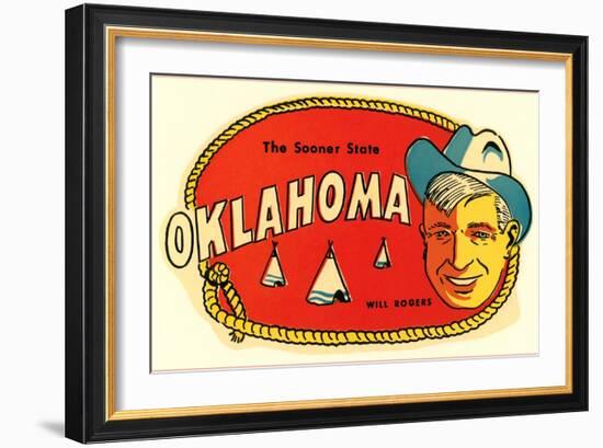 Sooner State, Will Rogers, Oklahoma-null-Framed Art Print