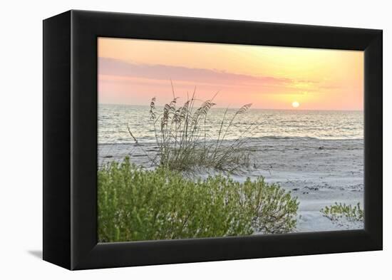 Soothing Sunset-Mary Lou Johnson-Framed Stretched Canvas