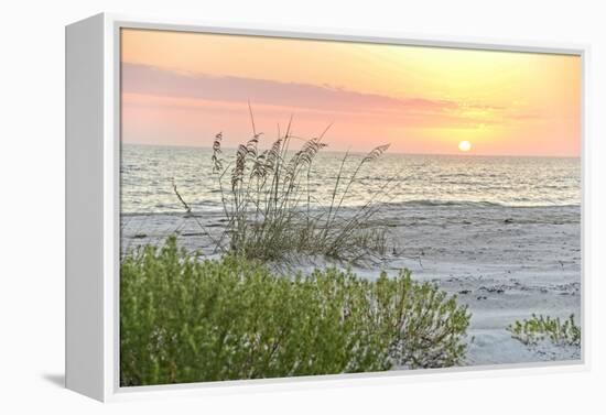 Soothing Sunset-Mary Lou Johnson-Framed Stretched Canvas