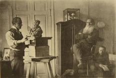 Leo Tolstoy and the Author Maxim Gorky-Sophia Andreevna Tolstaya-Giclee Print