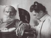Leo Tolstoy and the Author Maxim Gorky-Sophia Andreevna Tolstaya-Giclee Print