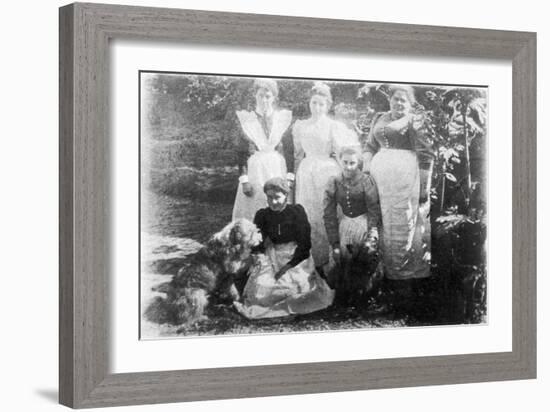 Sophia Farrell and Maids, 1899-English Photographer-Framed Giclee Print