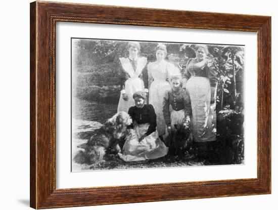 Sophia Farrell and Maids, 1899-English Photographer-Framed Giclee Print