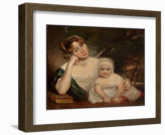 Sophia Lloyd and Child, 1790-1837 (Oil on Canvas)-John Constable-Framed Giclee Print