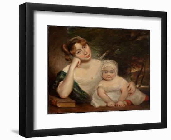 Sophia Lloyd and Child, 1790-1837 (Oil on Canvas)-John Constable-Framed Giclee Print