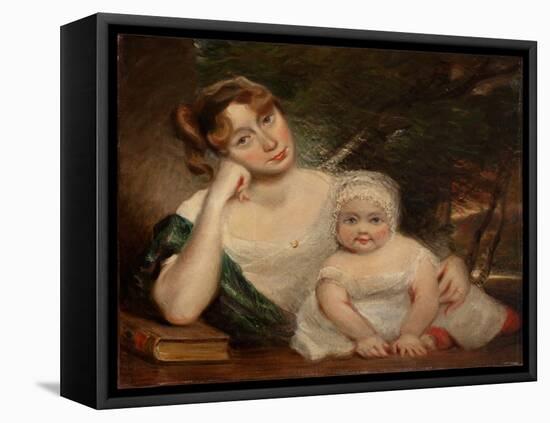 Sophia Lloyd and Child, 1790-1837 (Oil on Canvas)-John Constable-Framed Premier Image Canvas