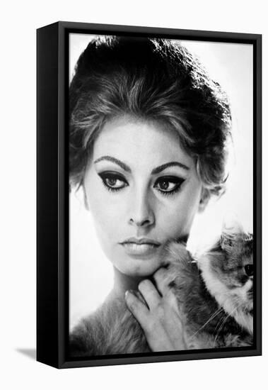 Sophia Loren (1934-)-null-Framed Premier Image Canvas