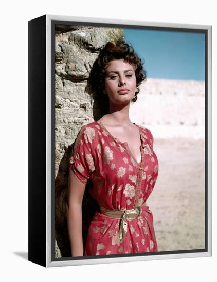 Sophia Loren, 1950s-null-Framed Stretched Canvas