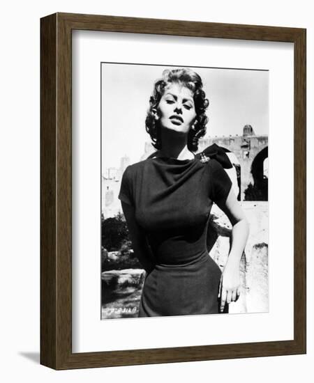 Sophia Loren, 1956-null-Framed Photographic Print