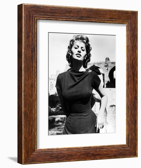 Sophia Loren, 1956-null-Framed Photographic Print