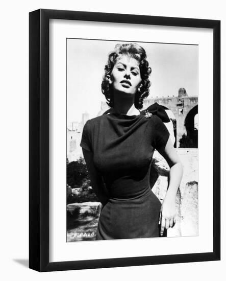 Sophia Loren, 1956-null-Framed Photographic Print