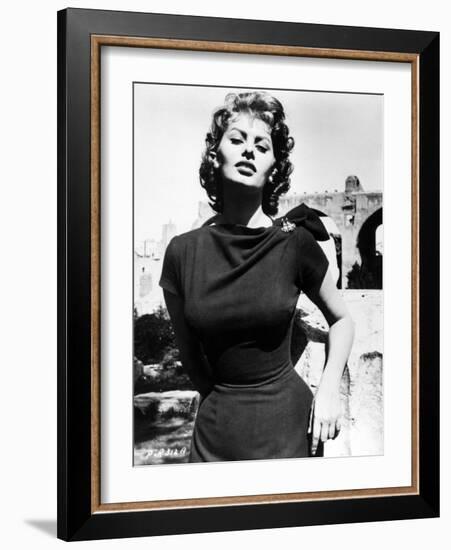 Sophia Loren, 1956-null-Framed Photographic Print