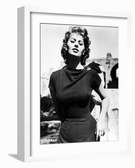 Sophia Loren, 1956-null-Framed Photographic Print