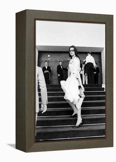 Sophia Loren Arrives at Cinema Palace of Cannes-Mario de Biasi-Framed Premier Image Canvas