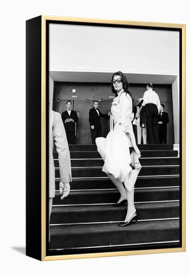 Sophia Loren Arrives at Cinema Palace of Cannes-Mario de Biasi-Framed Premier Image Canvas