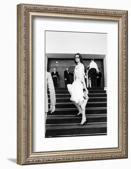 Sophia Loren Arrives at Cinema Palace of Cannes-Mario de Biasi-Framed Photographic Print