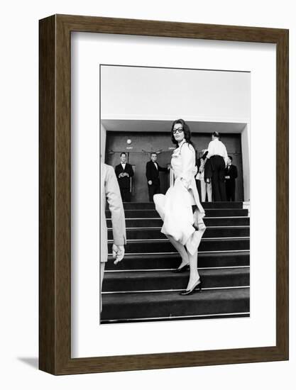 Sophia Loren Arrives at Cinema Palace of Cannes-Mario de Biasi-Framed Photographic Print