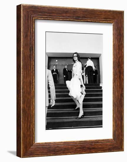 Sophia Loren Arrives at Cinema Palace of Cannes-Mario de Biasi-Framed Photographic Print