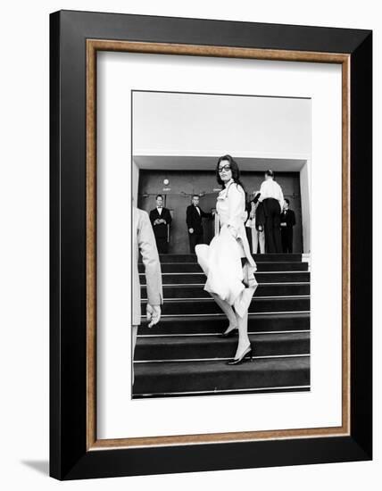 Sophia Loren Arrives at Cinema Palace of Cannes-Mario de Biasi-Framed Photographic Print