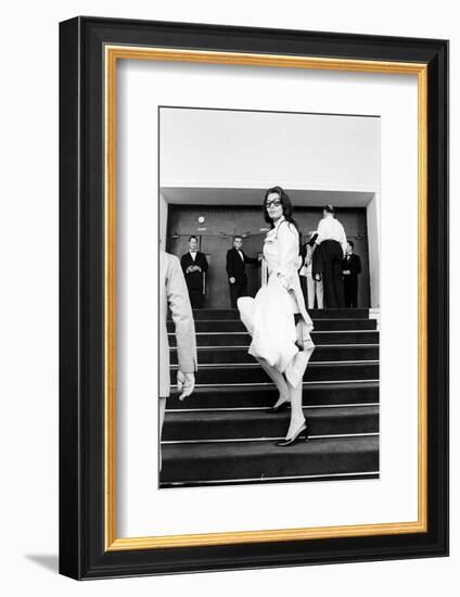 Sophia Loren Arrives at Cinema Palace of Cannes-Mario de Biasi-Framed Photographic Print