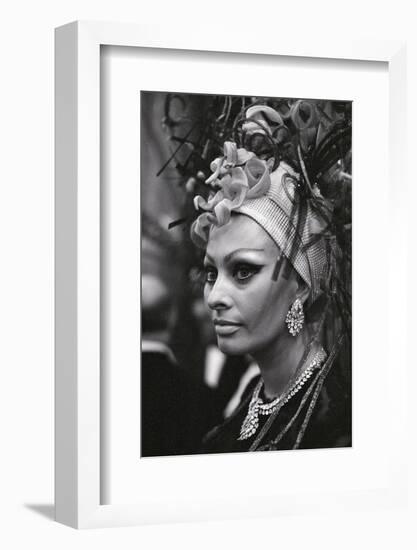 Sophia Loren Attending a Social Event in Monte Carlo-Mario de Biasi-Framed Photographic Print