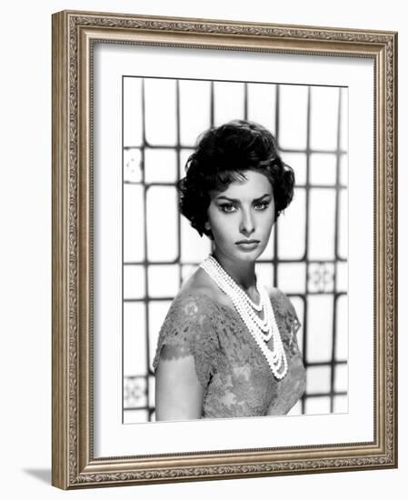 Sophia Loren, c.1950s-null-Framed Photo