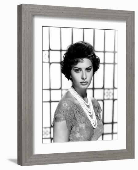 Sophia Loren, c.1950s-null-Framed Photo