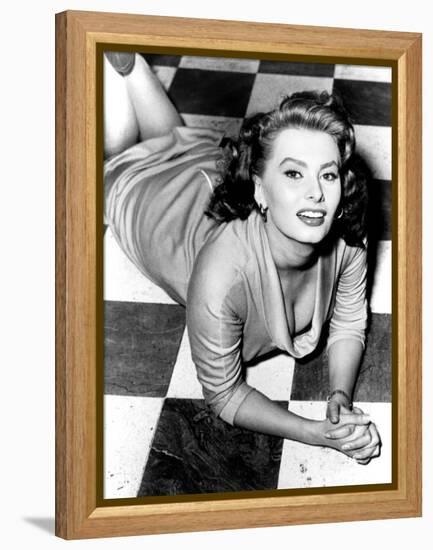 Sophia Loren, circa 1950s-null-Framed Stretched Canvas