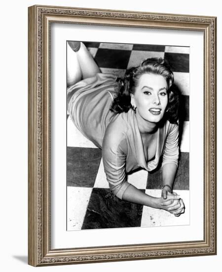 Sophia Loren, circa 1950s-null-Framed Photo