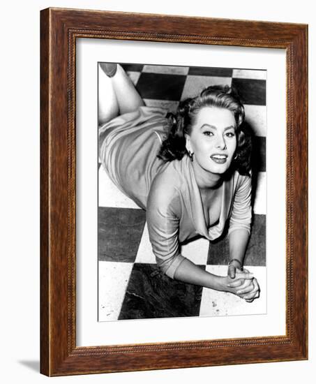 Sophia Loren, circa 1950s-null-Framed Photo