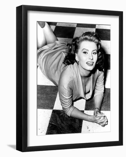 Sophia Loren, circa 1950s-null-Framed Photo