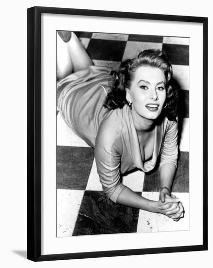 Sophia Loren, circa 1950s-null-Framed Photo