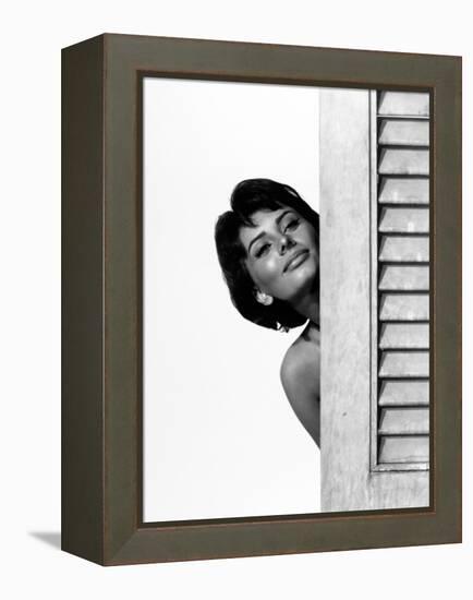 Sophia Loren. "Houseboat" 1958, Directed by Melville Shavelson-null-Framed Premier Image Canvas