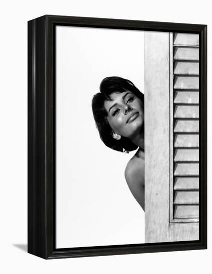 Sophia Loren. "Houseboat" 1958, Directed by Melville Shavelson-null-Framed Premier Image Canvas