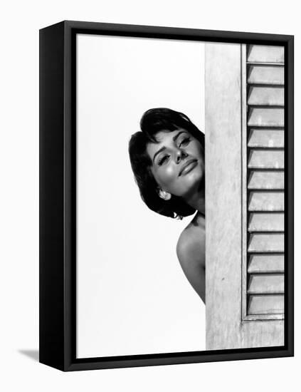 Sophia Loren. "Houseboat" 1958, Directed by Melville Shavelson-null-Framed Premier Image Canvas